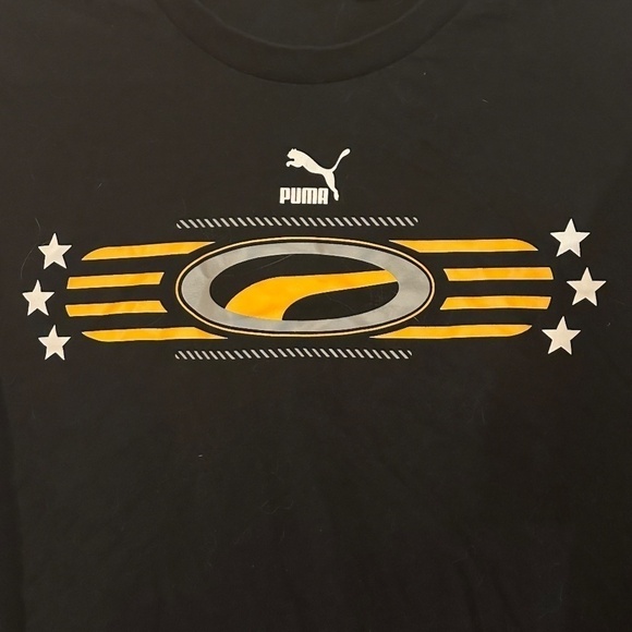 Puma Black Workout Athletic Short Sleeve Jersey T Shirt Tee - Picture 4 of 6